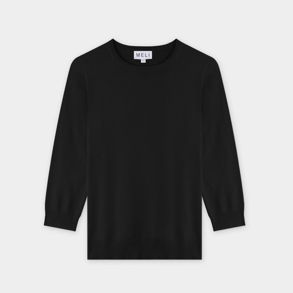 Fame on Central Meli Basic Crew Sweater in black size M